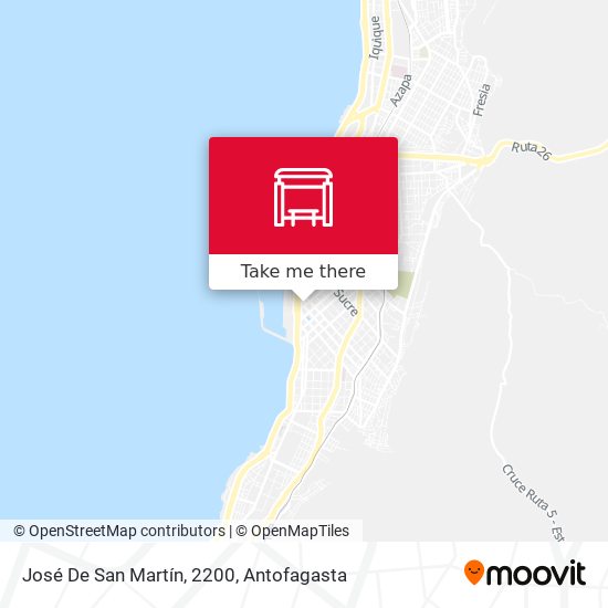 José De San Martín, 2200 map