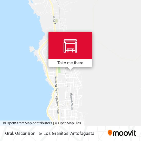 Mapa de Gral. Oscar Bonilla/ Los Granitos