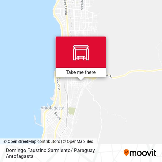 Domingo Faustino Sarmiento/ Paraguay map
