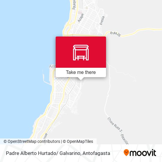 Padre Alberto Hurtado/ Galvarino map