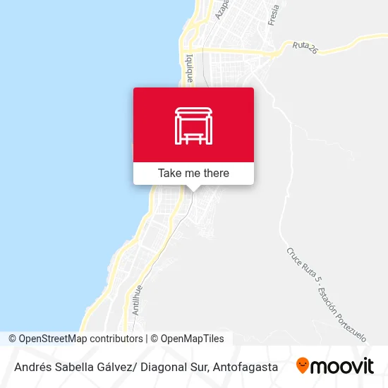 Andrés Sabella Gálvez/ Diagonal Sur map