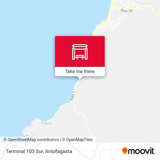 Mapa de Terminal 103 Sur