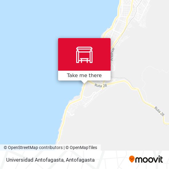 Mapa de Universidad Antofagasta