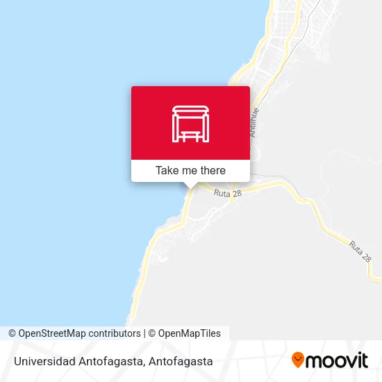 Universidad Antofagasta map