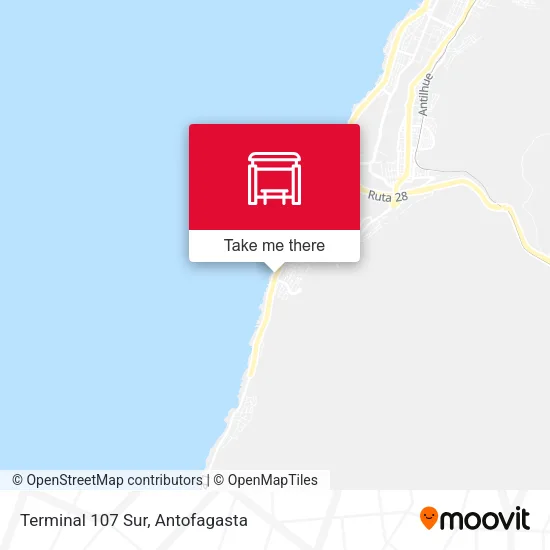 Mapa de Terminal 107 Sur