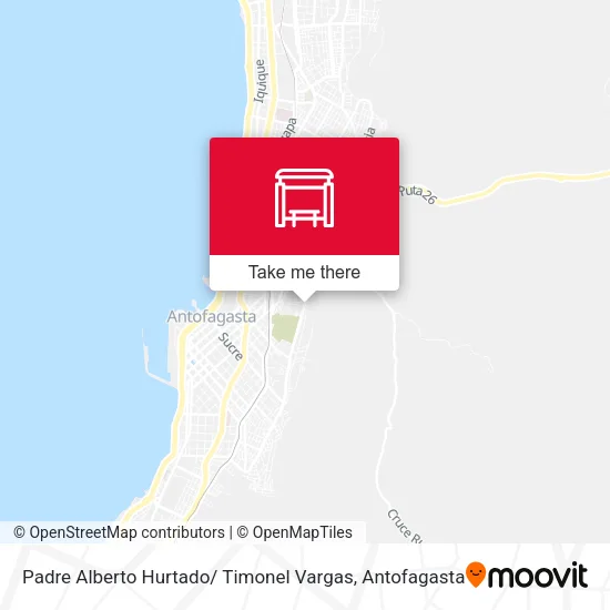 Padre Alberto Hurtado/ Timonel Vargas map