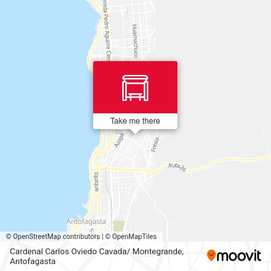 Cardenal Carlos Oviedo Cavada/ Montegrande map