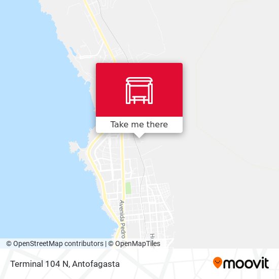 Mapa de Terminal 104 N