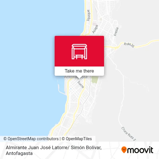 Almirante Juan José Latorre/ Simón Bolívar map