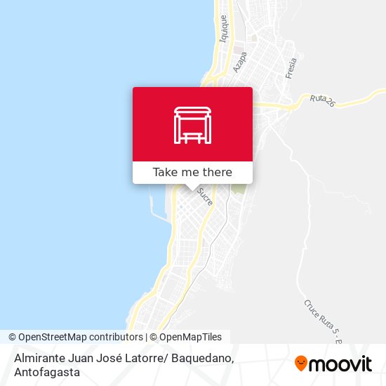 Mapa de Almirante Juan José Latorre/ Baquedano