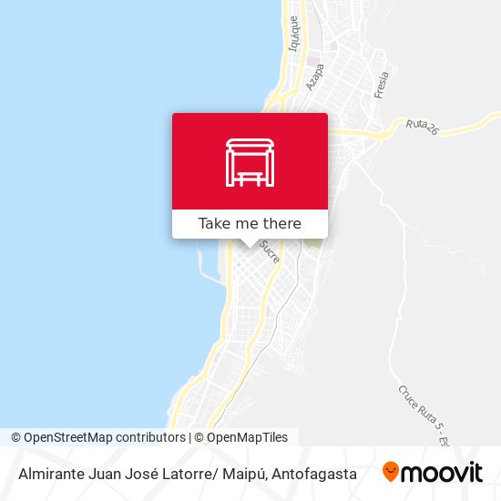 Mapa de Almirante Juan José Latorre/ Maipú