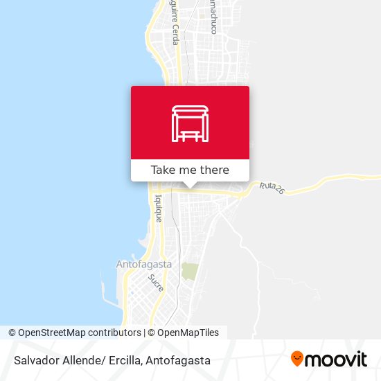 Salvador Allende/ Ercilla map