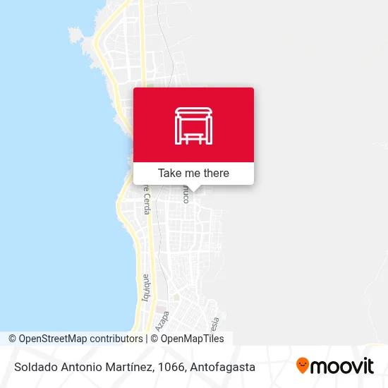 Soldado Antonio Martínez, 1066 map