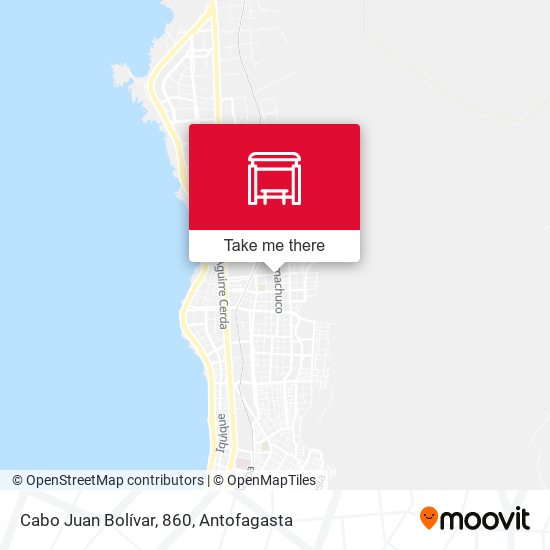 Cabo Juan Bolívar, 860 map