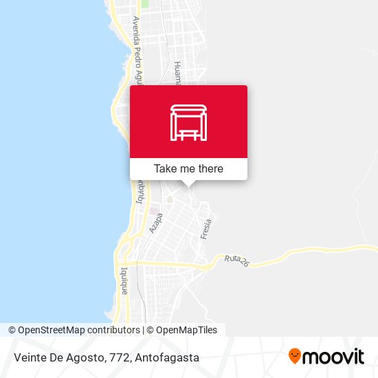 Mapa de Veinte De Agosto, 772