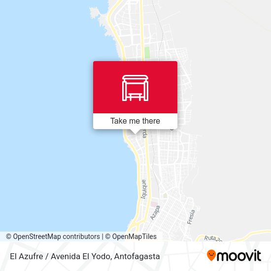 Mapa de El Azufre / Avenida El Yodo