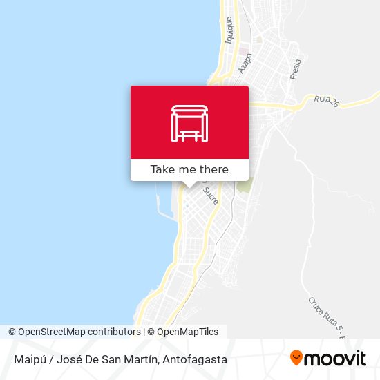 Maipú / José De San Martín map