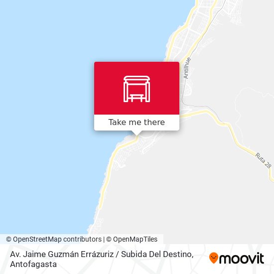 Av. Jaime Guzmán Errázuriz / Subida Del Destino map