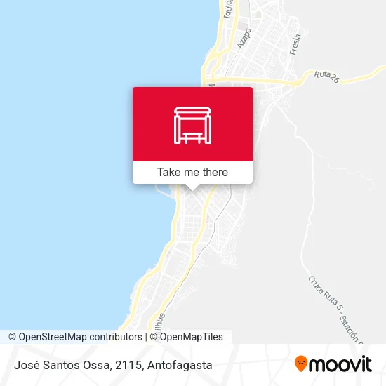 José Santos Ossa, 2115 map