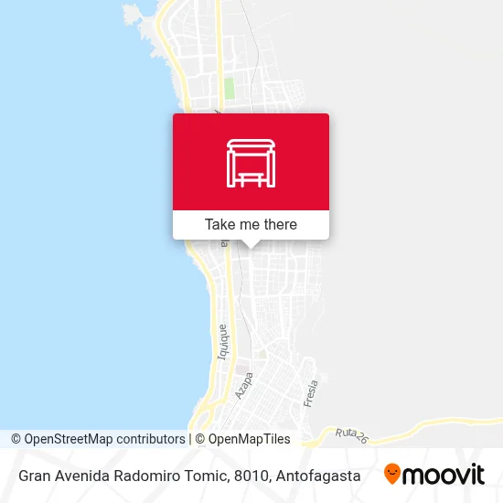 Mapa de Gran Avenida Radomiro Tomic, 8010