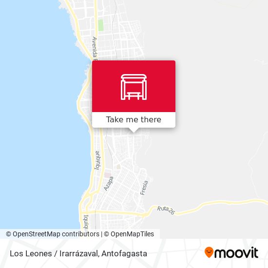Mapa de Los Leones / Irarrázaval