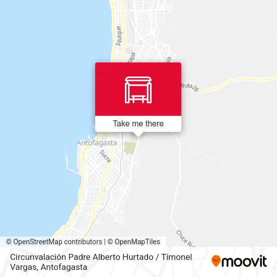Mapa de Circunvalación Padre Alberto Hurtado / Timonel Vargas