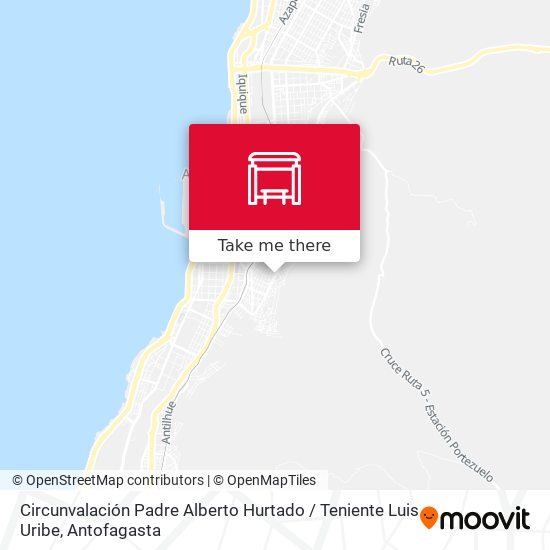 Mapa de Circunvalación Padre Alberto Hurtado / Teniente Luis Uribe