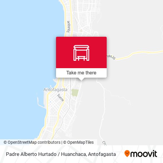 Padre Alberto Hurtado / Huanchaca map