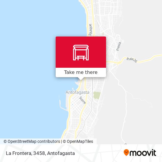 La Frontera, 3458 map