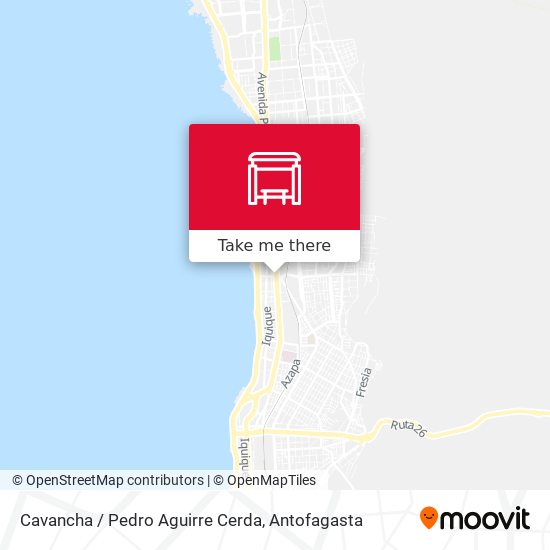 Cavancha / Pedro Aguirre Cerda map