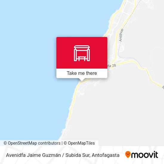Mapa de Avenidfa Jaime Guzmán / Subida Sur