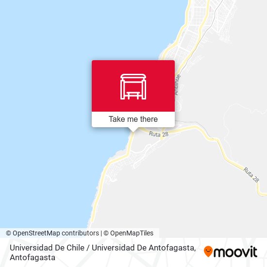 Mapa de Universidad De Chile / Universidad De Antofagasta
