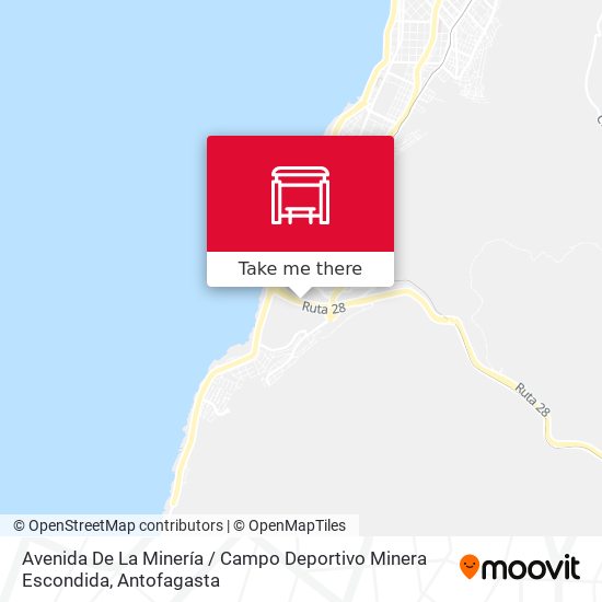 Mapa de Avenida De La Minería / Campo Deportivo Minera Escondida