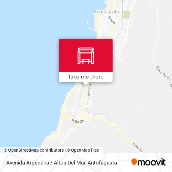 Mapa de Avenida Argentina / Altos Del Mar