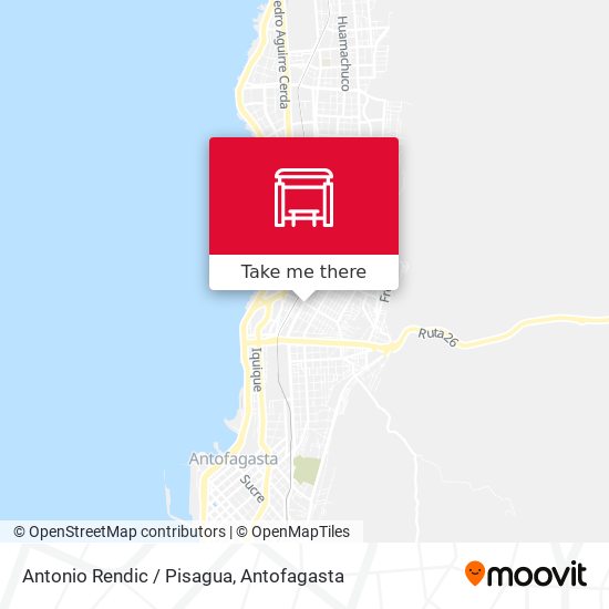 Mapa de Antonio Rendic / Pisagua