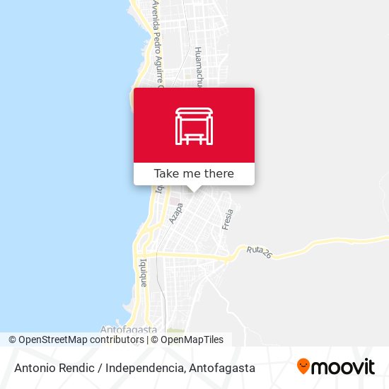 Mapa de Antonio Rendic / Independencia