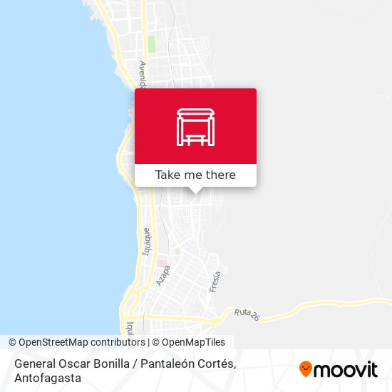 Mapa de General Oscar Bonilla / Pantaleón Cortés