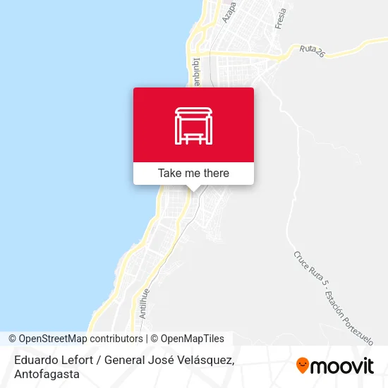 Mapa de Eduardo Lefort / General José Velásquez