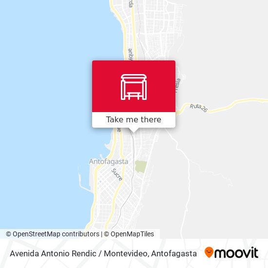 Mapa de Avenida Antonio Rendic / Montevideo