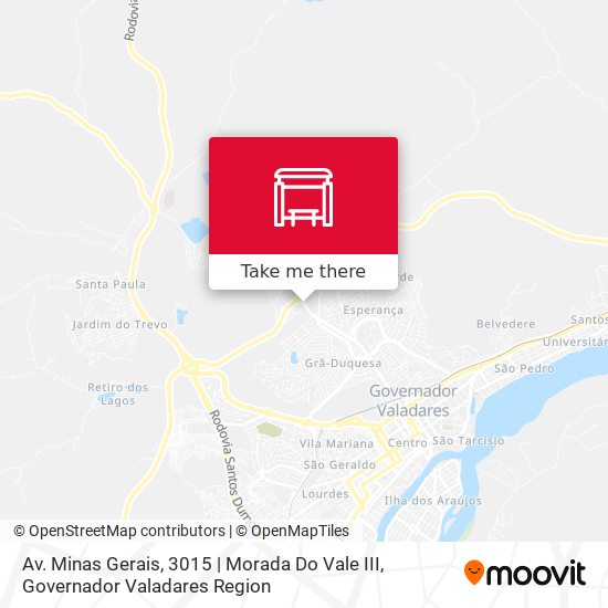 Mapa Av. Minas Gerais, 3015 | Morada Do Vale III