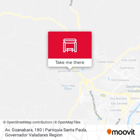 Mapa Av. Guanabara, 180 | Paróquia Santa Paula