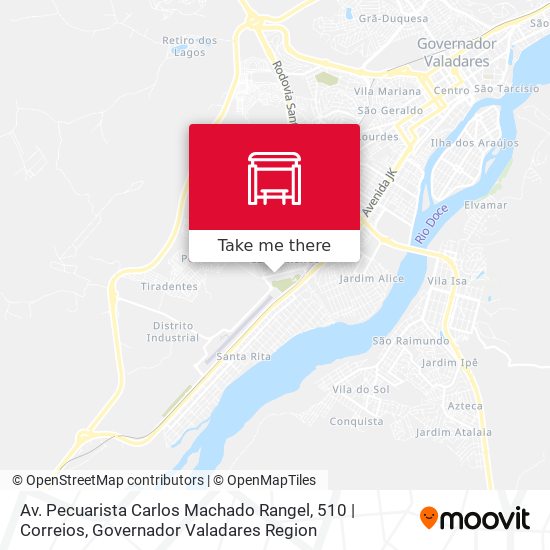 Mapa Av. Pecuarista Carlos Machado Rangel, 510 | Correios