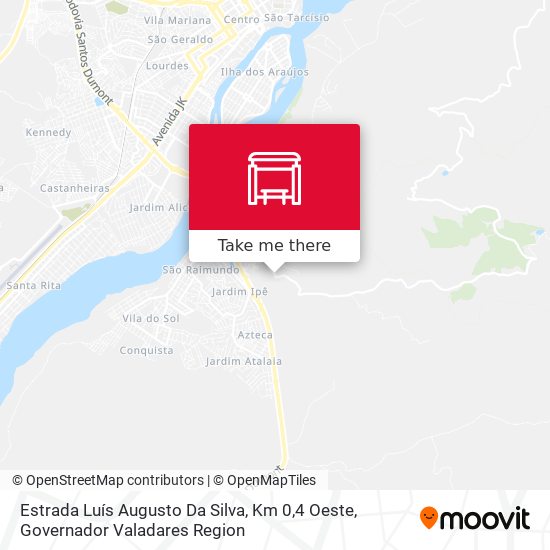 Estrada Luís Augusto Da Silva, Km 0,4 Oeste map