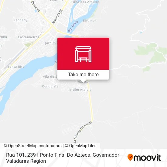 Rua 101, 239 | Ponto Final Do Azteca map