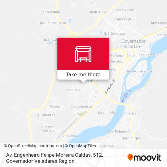 Mapa Av. Engenheiro Felipe Moreira Caldas, 512