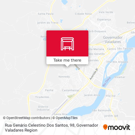 Rua Genário Celestino Dos Santos, 98 map