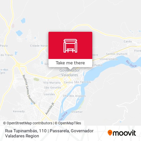 Rua Tupinambás, 110 | Passarela map