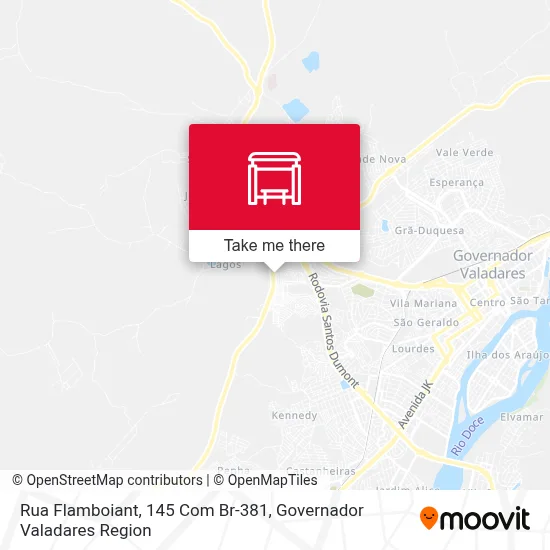 Rua Flamboiant, 145 Com Br-381 map