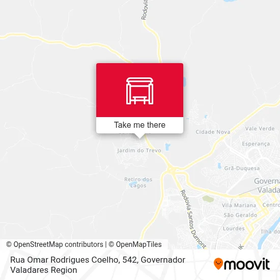 Rua Omar Rodrigues Coelho, 542 map