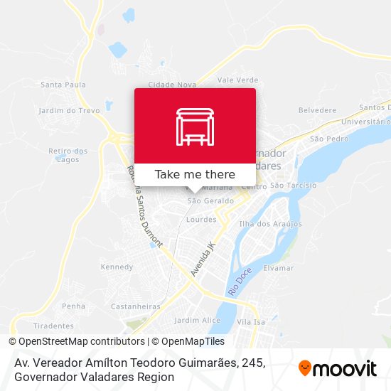 Mapa Av. Vereador Amílton Teodoro Guimarães, 245